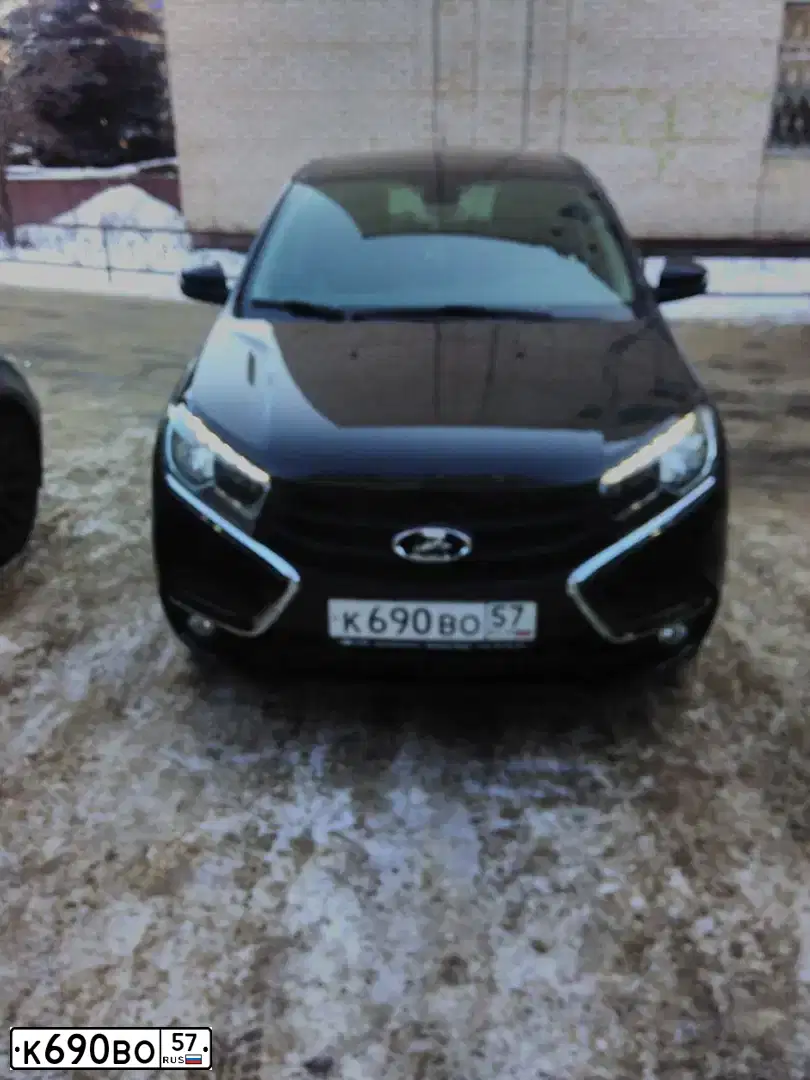 Фото автомобиля LADA XRAY, 2016 — госномер К690ВО57. Цвет: ЧЕРНЫЙ