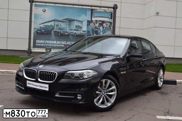 Фото автомобиля BMW SERIE 5, 2016 — госномер М830ТО777. Цвет: ЧЕРНЫЙ