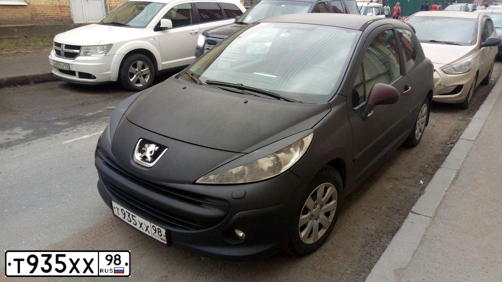 Фото автомобиля PEUGEOT 207, 2008 — госномер Х450ТУ69. Цвет: Красный