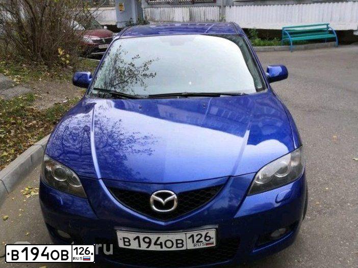 Фото автомобиля MAZDA 3, 2006 — госномер С358НА178. Цвет: синий