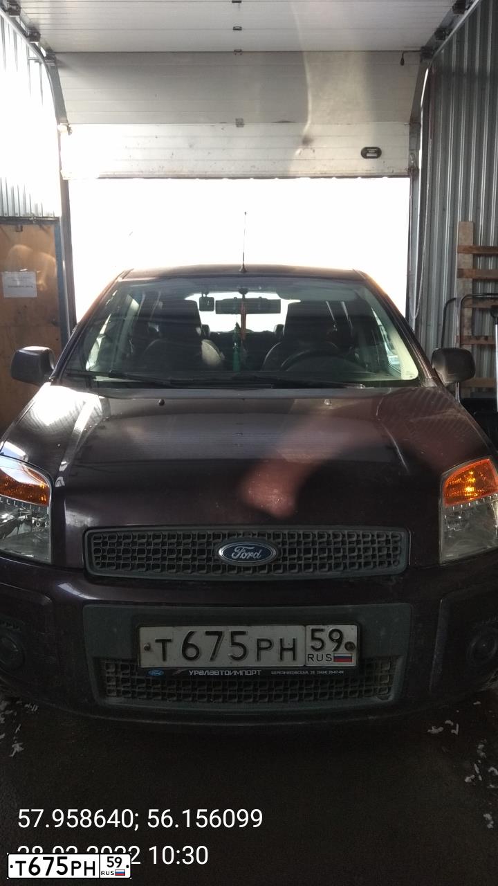 Фото автомобиля FORD FUSION, 2009 — госномер Т886ОС196. Цвет: ФИОЛЕТОВЫЙ