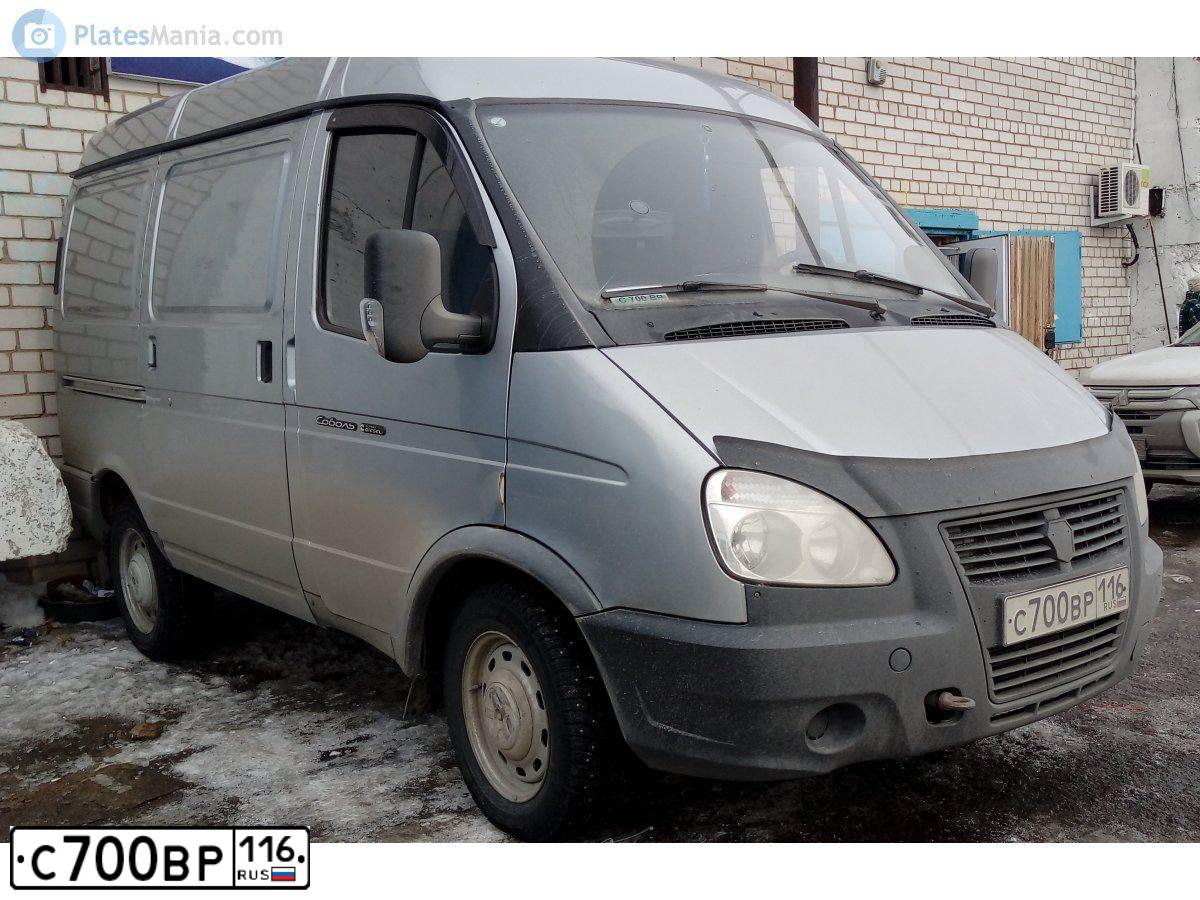 Фото автомобиля GAZ 2752 SOBOL, 2012 — госномер С700ВР116. Цвет: Серебристый