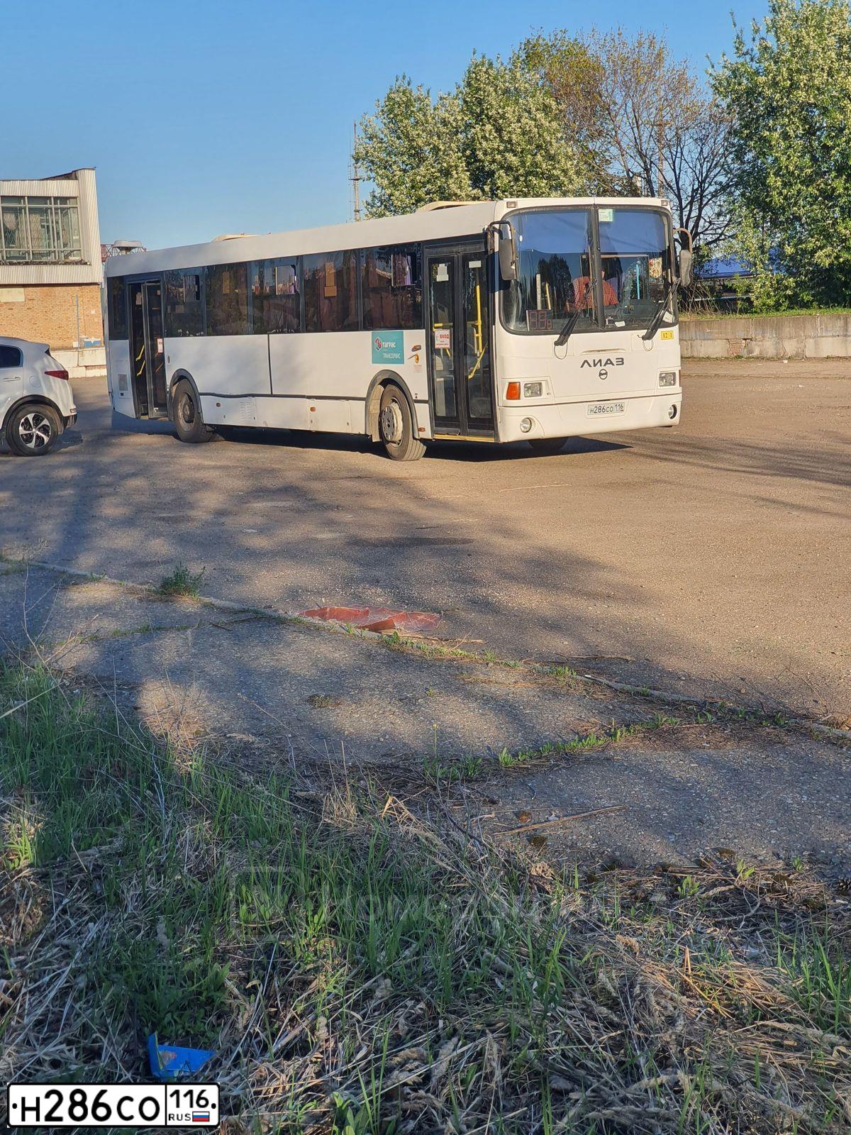Фото автомобиля LIAZ Z 5256, 2019 — госномер Н286СО116. Цвет: БЕЛЫЙ