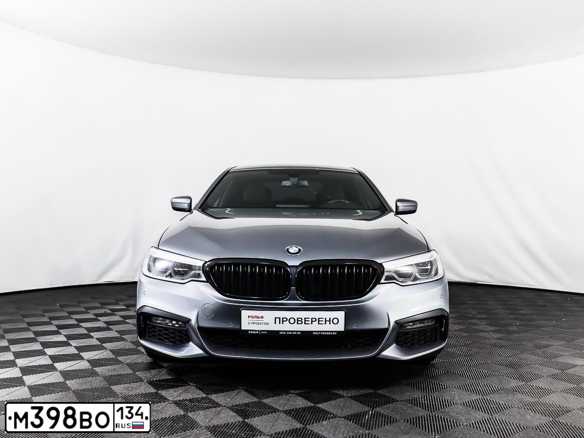 Фото автомобиля BMW SERIE 5, 2018 — госномер М398ВО134. Цвет: Серый
