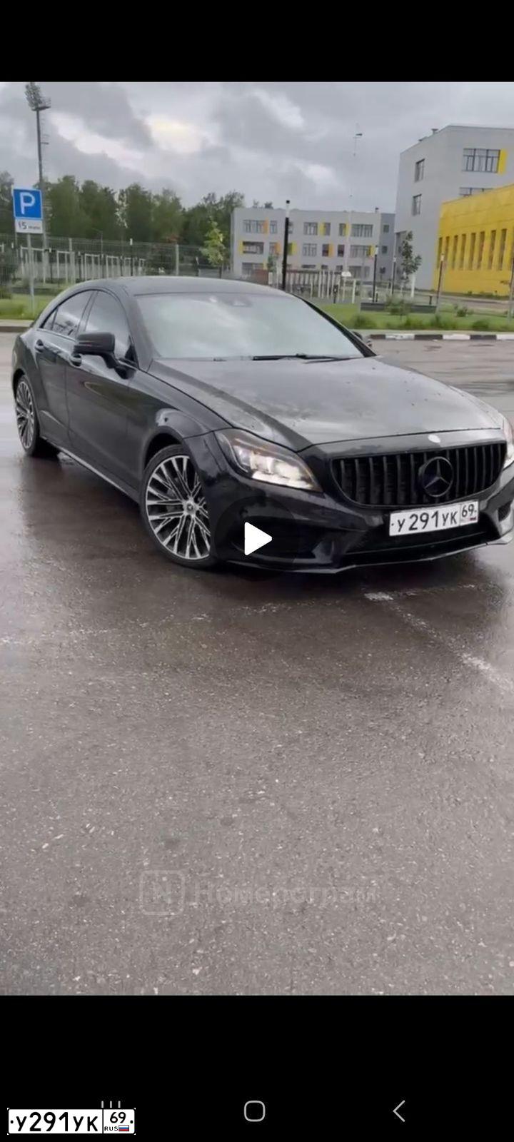 Фото автомобиля MERCEDES CLS-KLASSE, 2014 — госномер А660ТЕ69. Цвет: ЧЕРНЫЙ