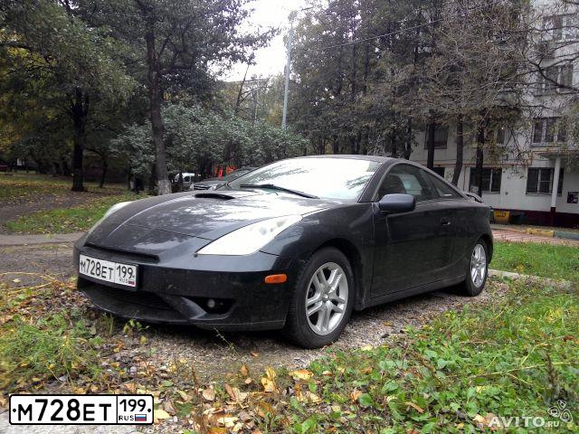 Фото автомобиля TOYOTA CELICA, 2003 — госномер Е138ТВ777. Цвет: СИНИЙ