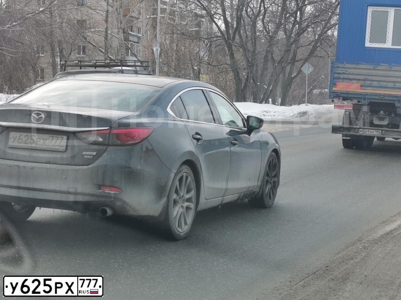 Фото автомобиля MAZDA 6, 2016 — госномер У828РК72. Цвет: ЧЕРНЫЙ