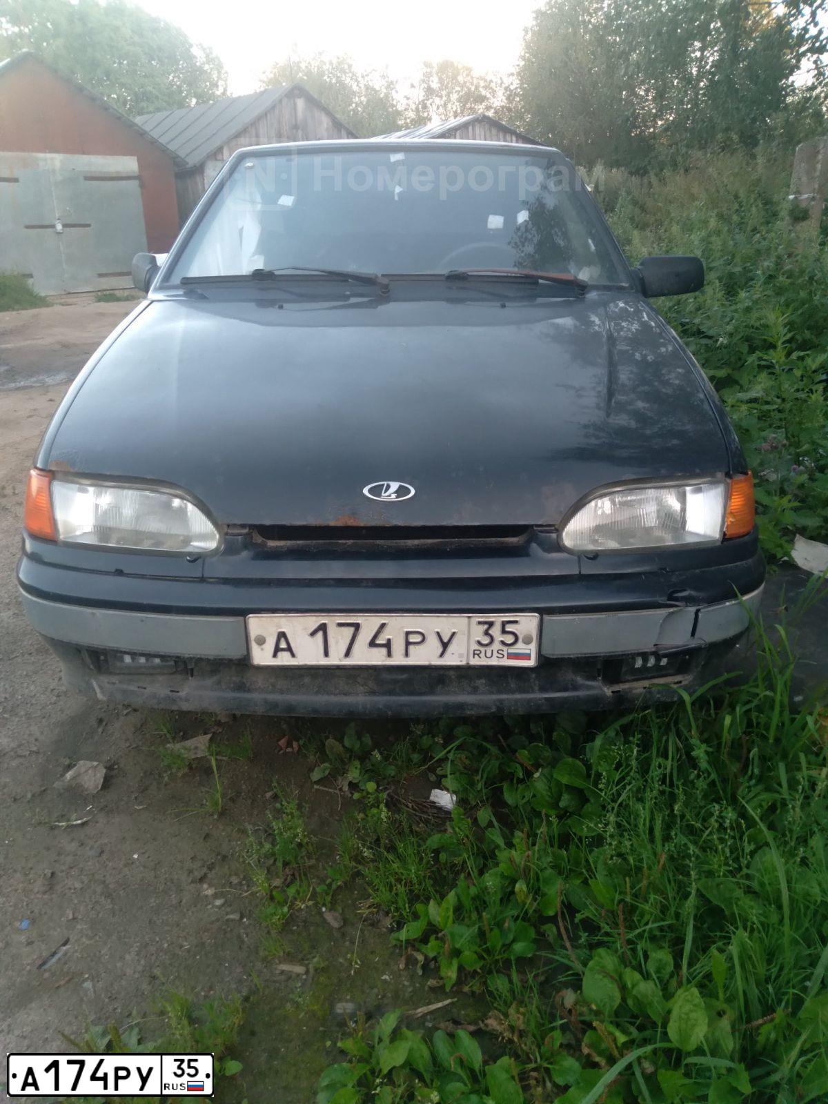 Фото автомобиля LADA 2114, 2005 — госномер М785ОХ35. Цвет: ЧЕРНЫЙ