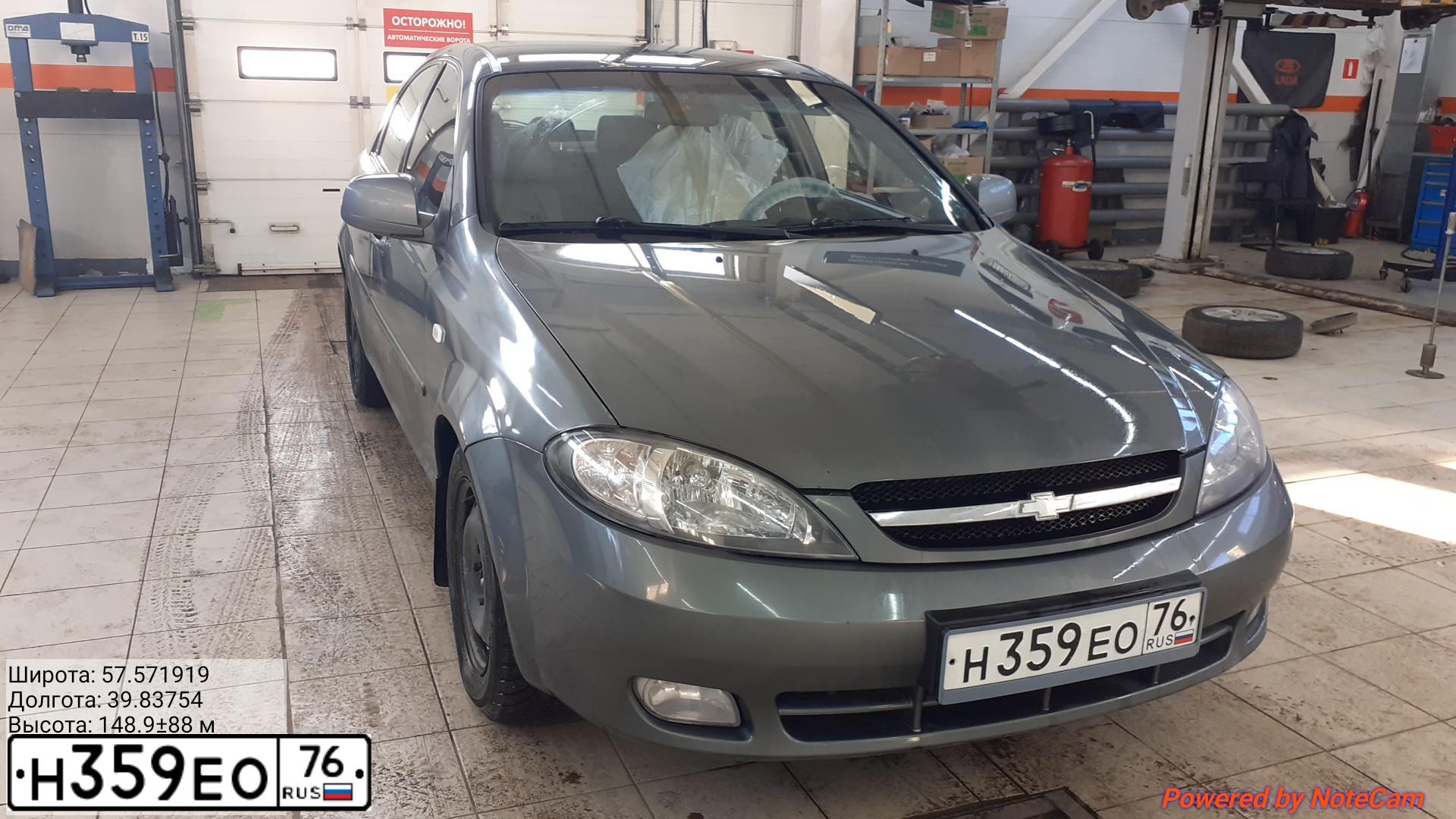 Фото автомобиля CHEVROLET LACETTI, 2011 — госномер М691ТХ35. Цвет: СЕРЫЙ