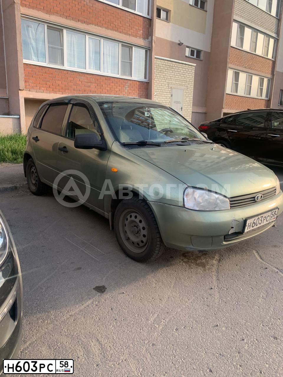 Фото автомобиля LADA 1119 KALINA, 2011 — госномер Н603РС58