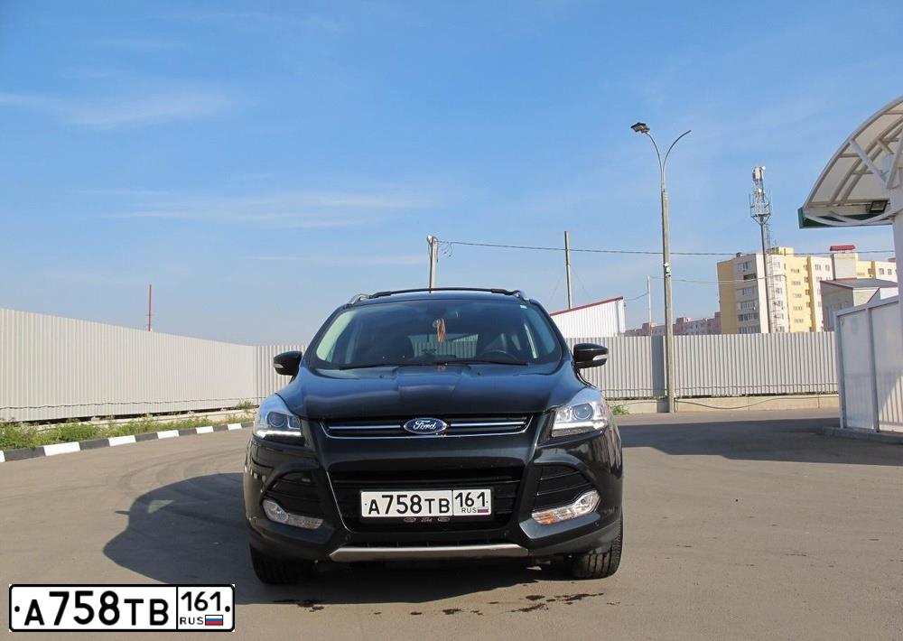 Фото автомобиля FORD ESCAPE, 2012 — госномер А758ТВ161. Цвет: ЧЕРНЫЙ