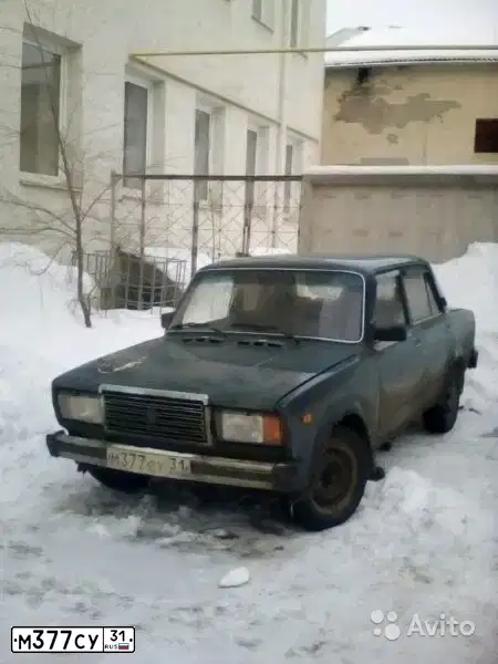 Фото автомобиля LADA 2107, 1997 — госномер М377СУ31. Цвет: СЕРО-ЗЕЛЕНЫЙ
