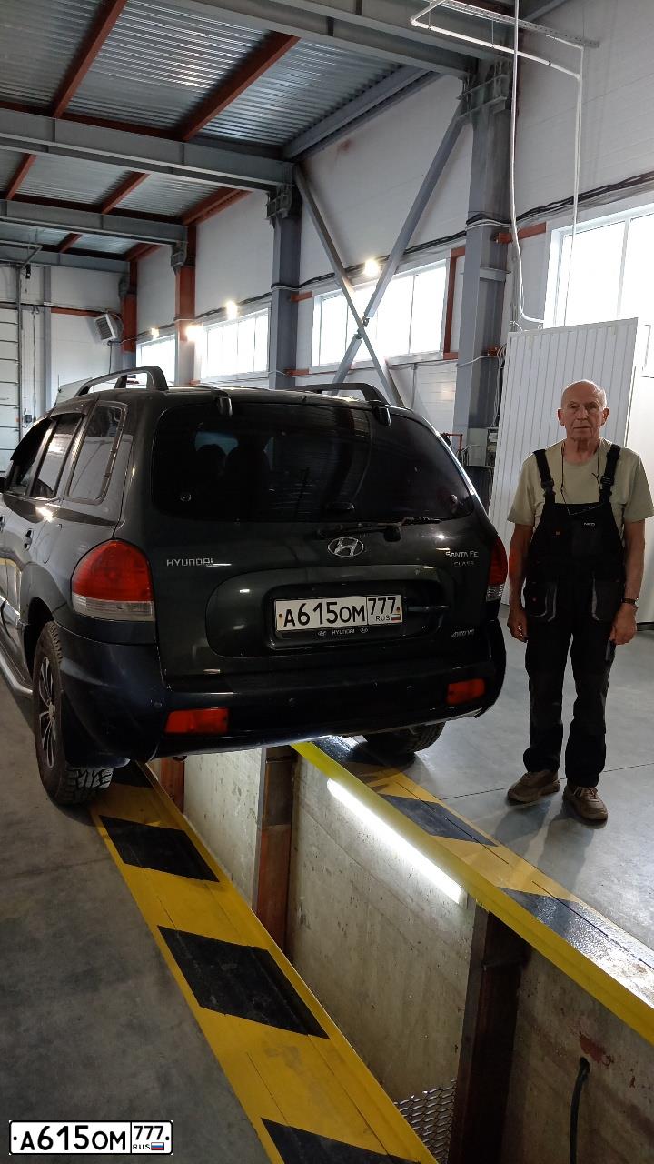 Фото автомобиля TAGAZ SANTA FE CLASSIC, 2008 — госномер А615ОМ777. Цвет: ТЕМНО-СЕРЫЙ