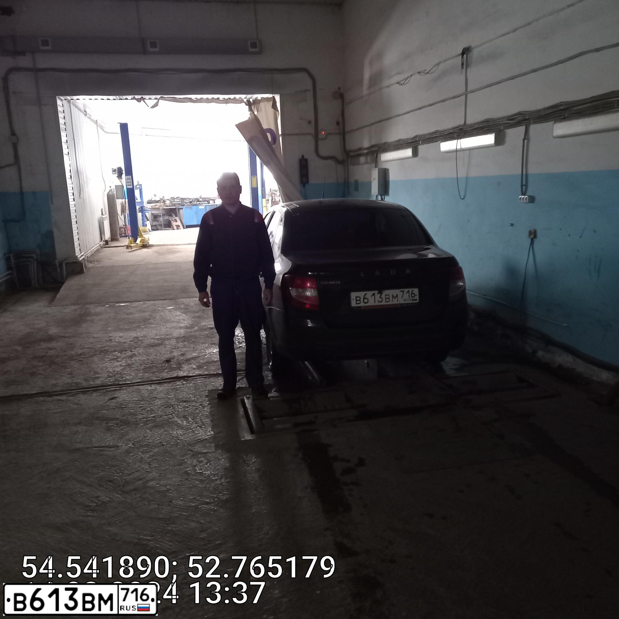 Фото автомобиля LADA GRANTA, 2018 — госномер С171АХ716. Цвет: ЧЕРНЫЙ
