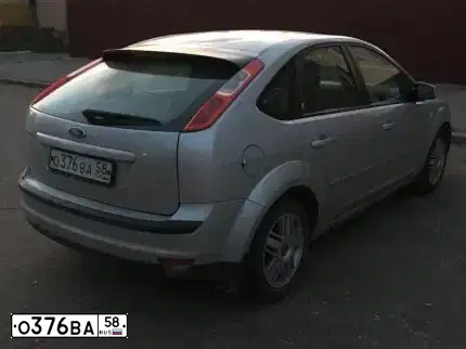 Фото автомобиля FORD FOCUS, 2006 — госномер О376ВА58. Цвет: СЕРЕБРИСТЫЙ