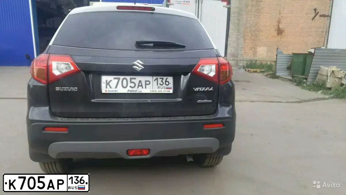 Фото автомобиля SUZUKI /GRAND/ VITARA, 2016 — госномер К705АР136. Цвет: ЧЕРНЫЙ