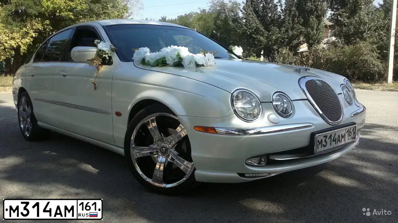 Фото автомобиля JAGUAR S-TYPE, 1999 — госномер М314АМ161. Цвет: ЗЕЛЕНЫЙ