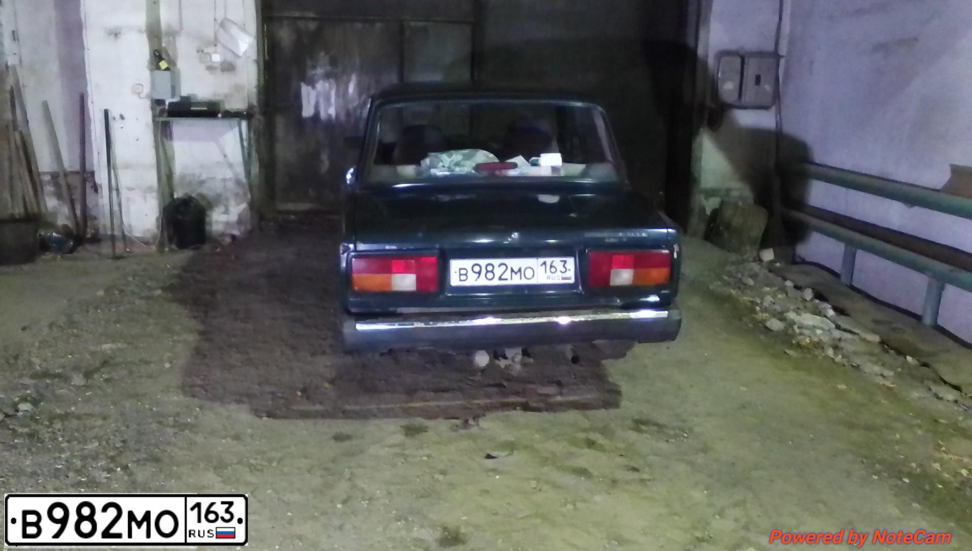 Фото автомобиля LADA 2105, 2007 — госномер В982МО163. Цвет: ТЕМНО-ЗЕЛЕНЫЙ