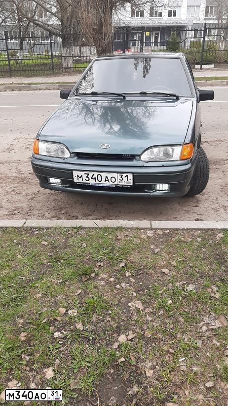 Фото автомобиля LADA 2114 SAMARA, 2008 — госномер М340АО31. Цвет: СЕРО-СИНИЙ-ЗЕЛЕНЫЙ