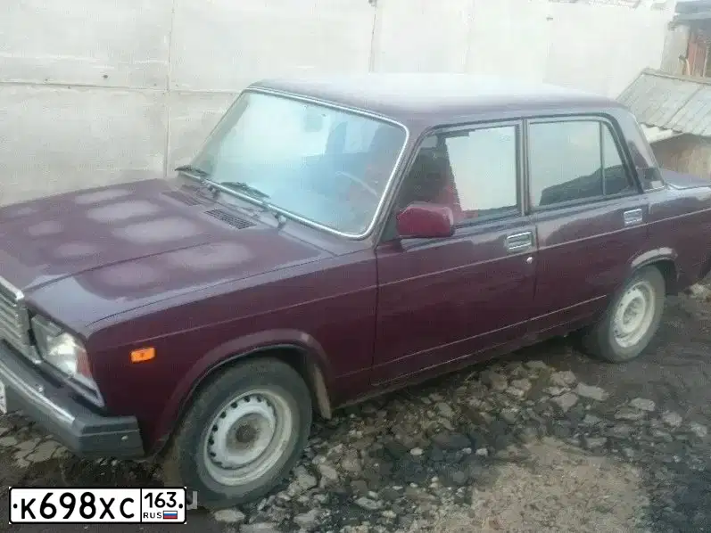 Фото автомобиля LADA 2107, 2008 — госномер К698ХС163. Цвет: ТЕМНО-КРАСНЫЙ