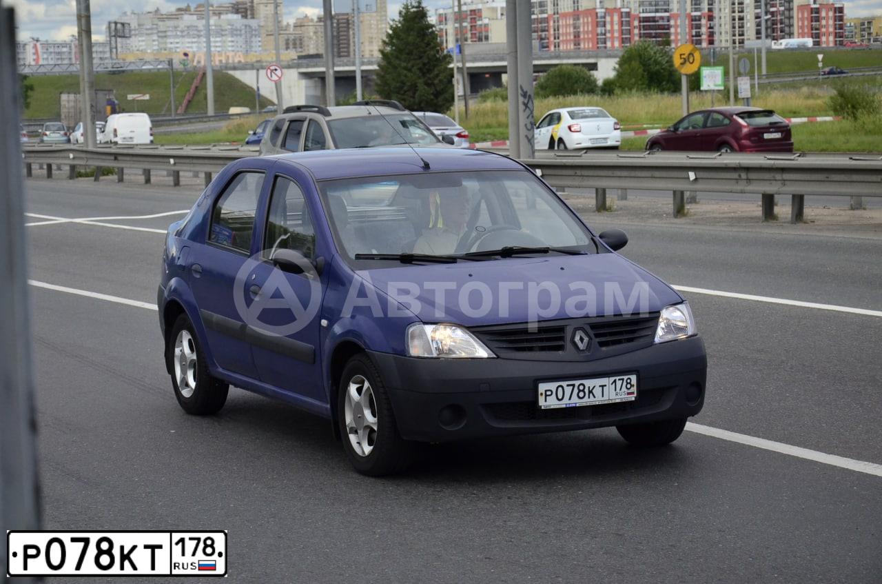 Фото автомобиля RENAULT LOGAN, 2006 — госномер В044ЕМ62. Цвет: ТЕМНО-СИНИЙ