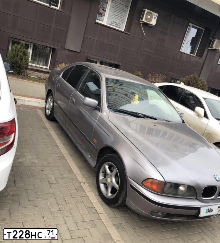 Фото автомобиля BMW SERIE 5, 1997 — госномер К266КК71. Цвет: Серебристый