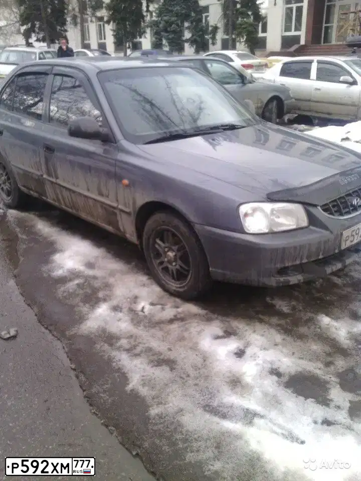 Фото автомобиля TAGAZ ACCENT, 2005 — госномер М182АК761. Цвет: Серый