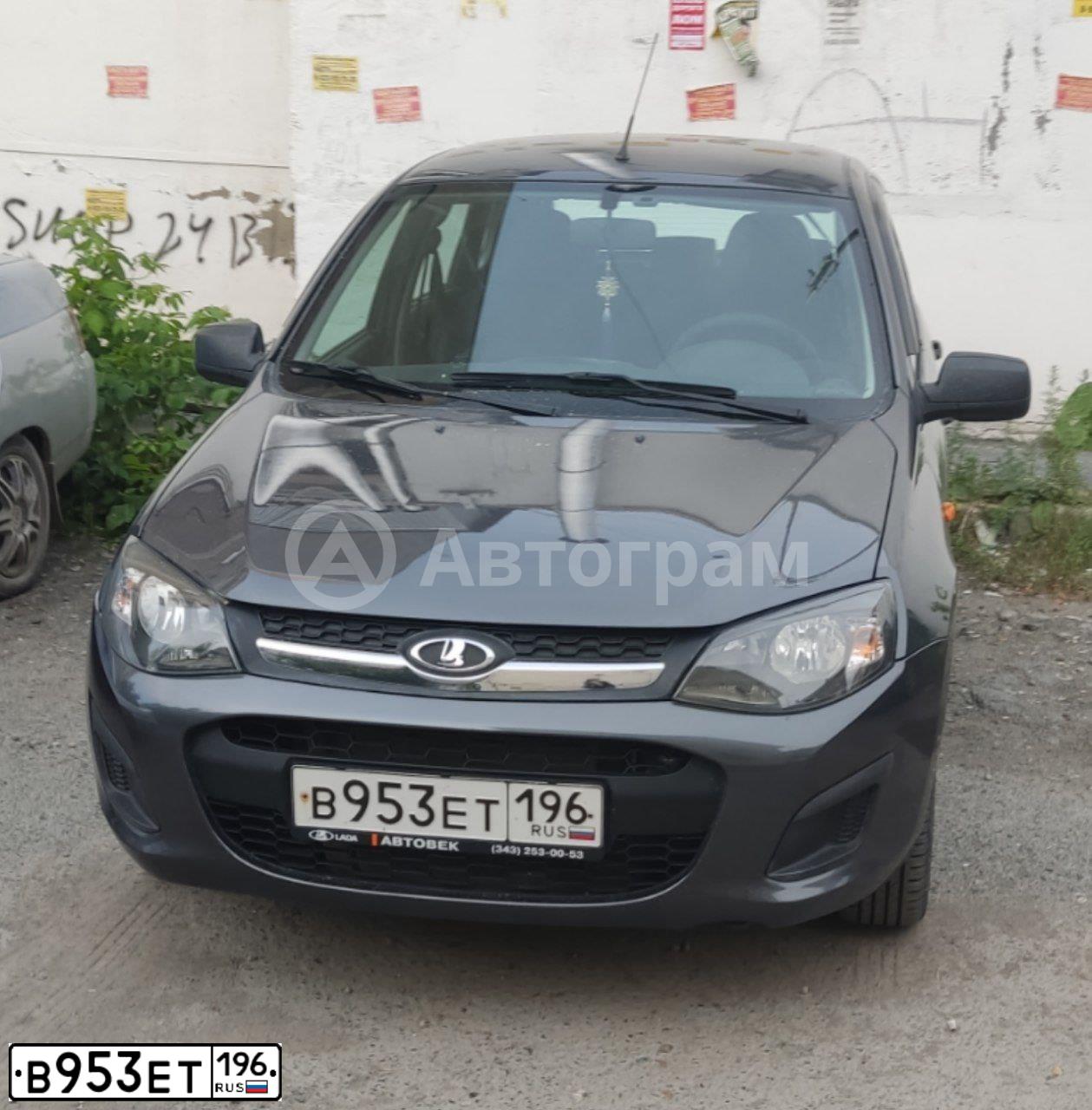 Фото автомобиля LADA 2192 KALINA, 2015 — госномер В953ЕТ196. Цвет: ТЕМНО-СЕРЫЙ