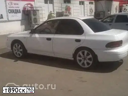 Фото автомобиля SUBARU IMPREZA, 1997 — госномер А295ММ763. Цвет: Белый