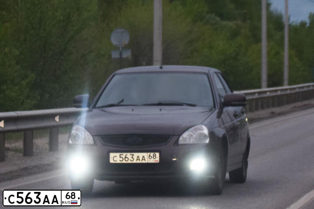 Фото автомобиля LADA 2170 PRIORA, 2010 — госномер С563АА68. Цвет: ВИШНЕВЫЙ ТЕМНЫЙ