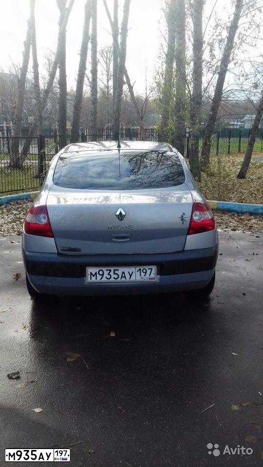 Фото автомобиля RENAULT MEGANE, 2004 — госномер А868ВА790. Цвет: Коричневый