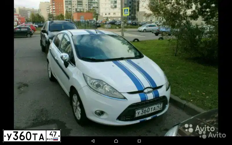 Фото автомобиля FORD FIESTA / ASPIRE, 2008 — госномер К282ХМ68. Цвет: Белый