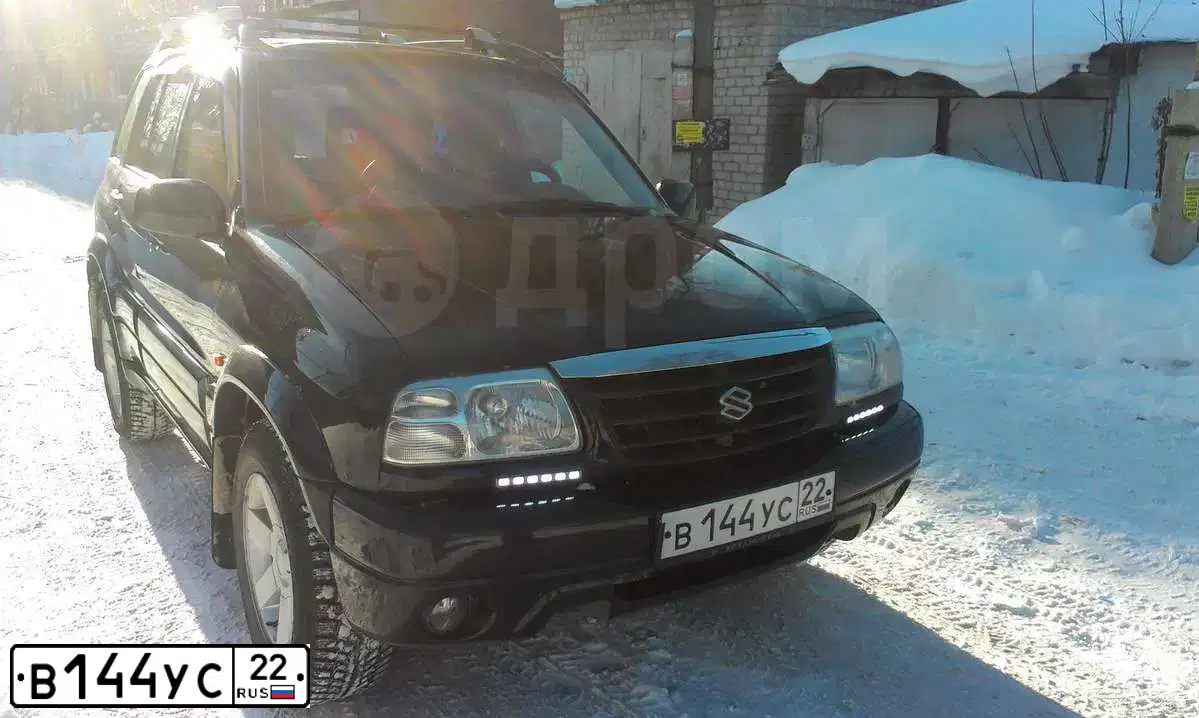 Фото автомобиля SUZUKI /GRAND/ VITARA, 2003 — госномер Х070НО177. Цвет: ЧЕРНЫЙ