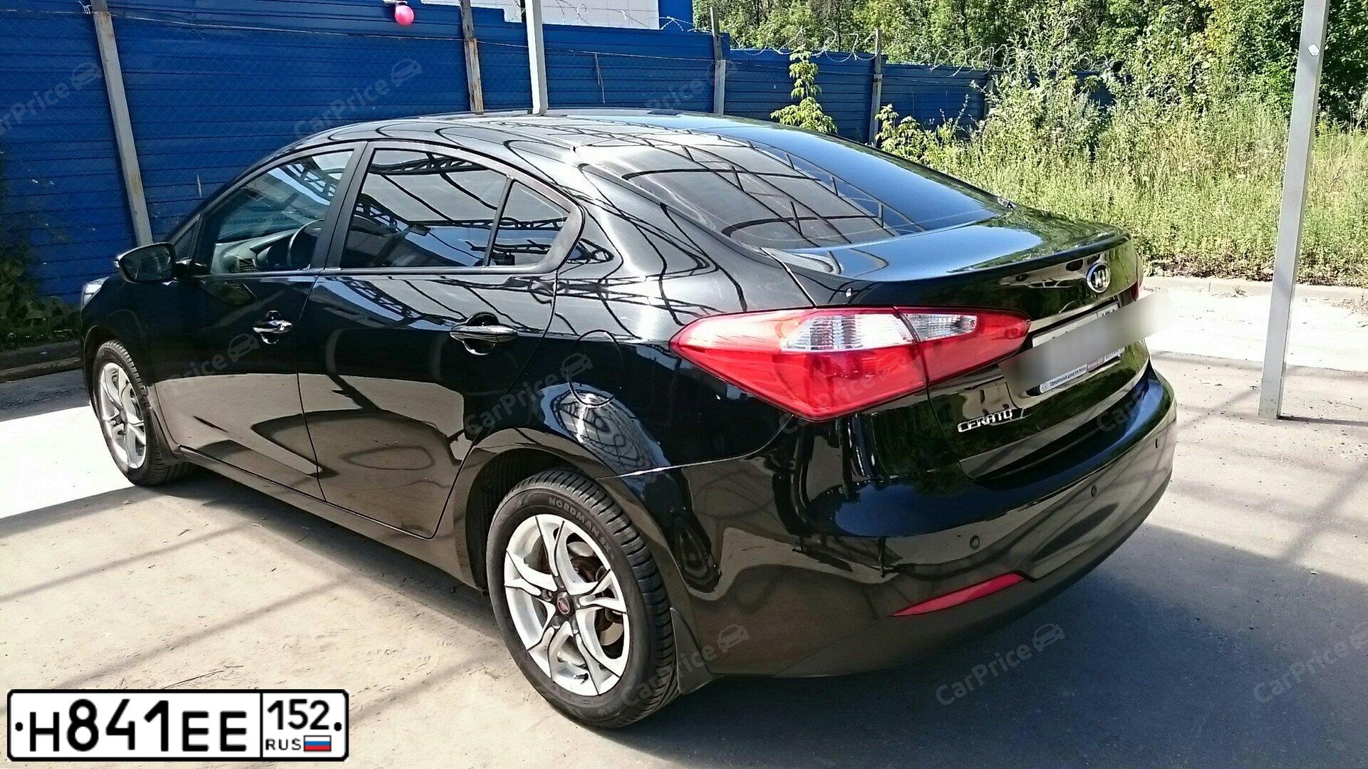 Фото автомобиля KIA CERATO, 2014 — госномер Т597АН152. Цвет: ЧЕРНЫЙ