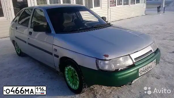 Фото автомобиля LADA 2112, 2002 — госномер О466МО116. Цвет: СЕРЕБРИСТЫЙ ТЕМНО-ФИОЛЕТОВЫЙ