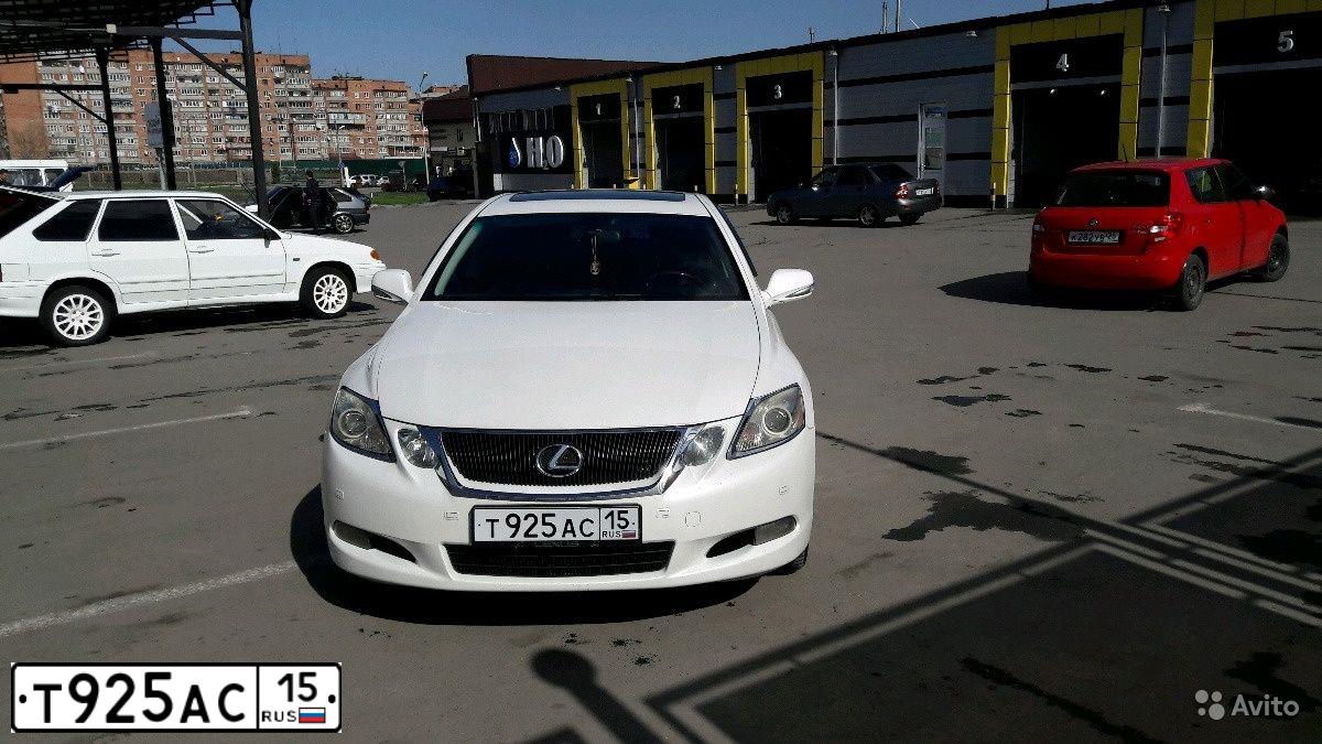 Фото автомобиля LEXUS GS, 2008 — госномер Т925АС15. Цвет: Белый