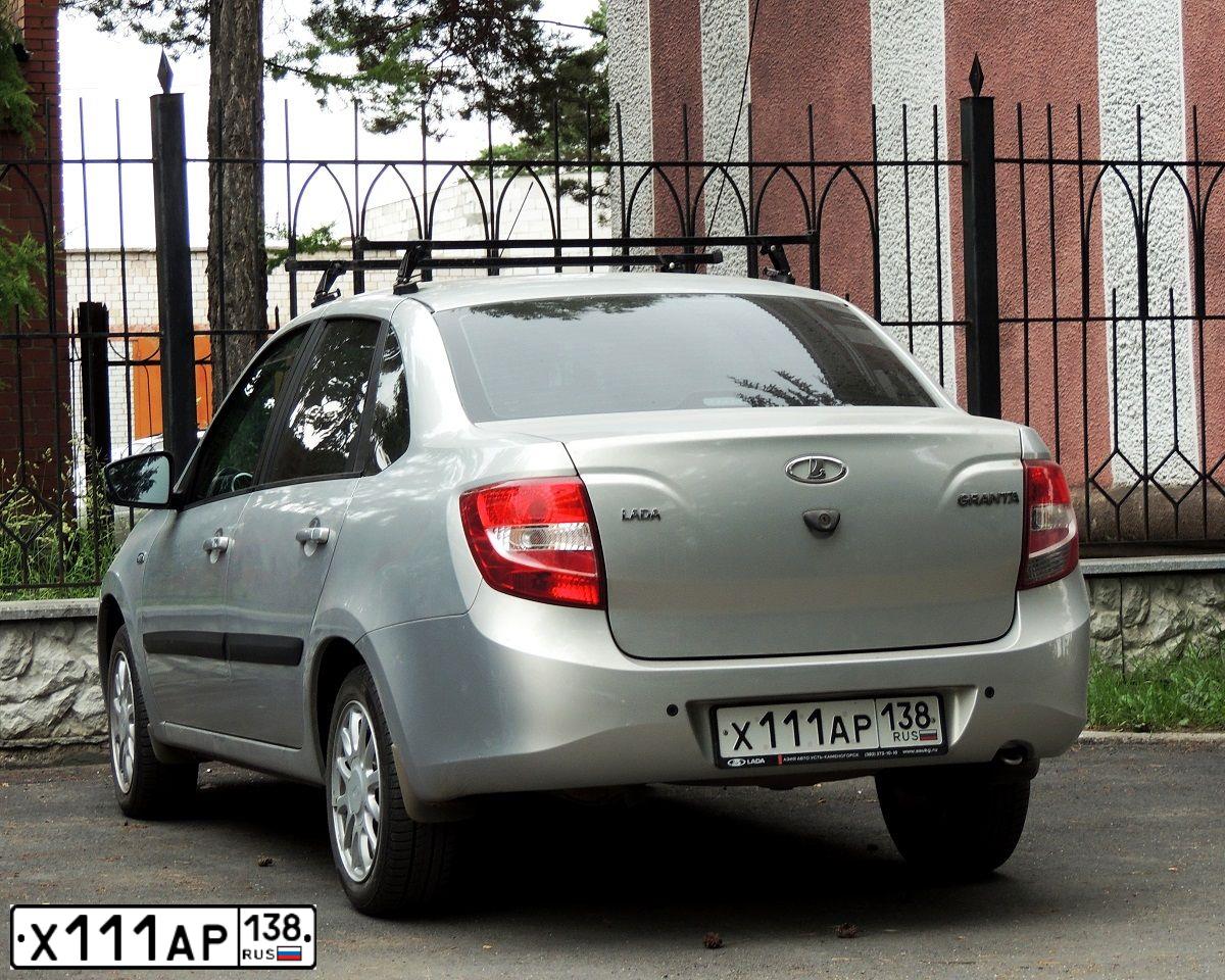 Фото автомобиля LADA 2191 GRANTA, 2019 — госномер Х111АР138. Цвет: КРАСНЫЙ
