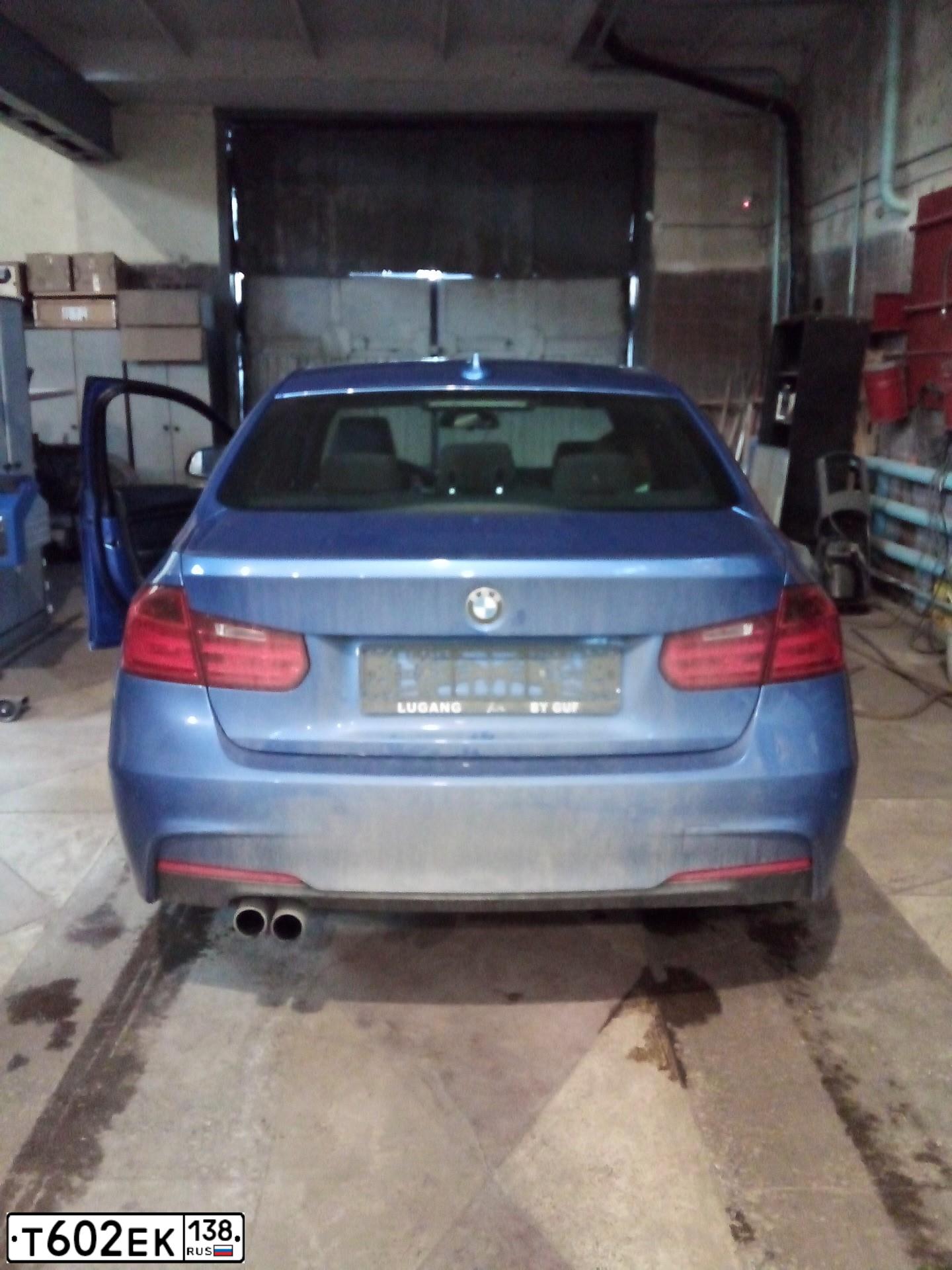 Фото автомобиля BMW SERIE 3, 2013 — госномер К053ТО716. Цвет: синий