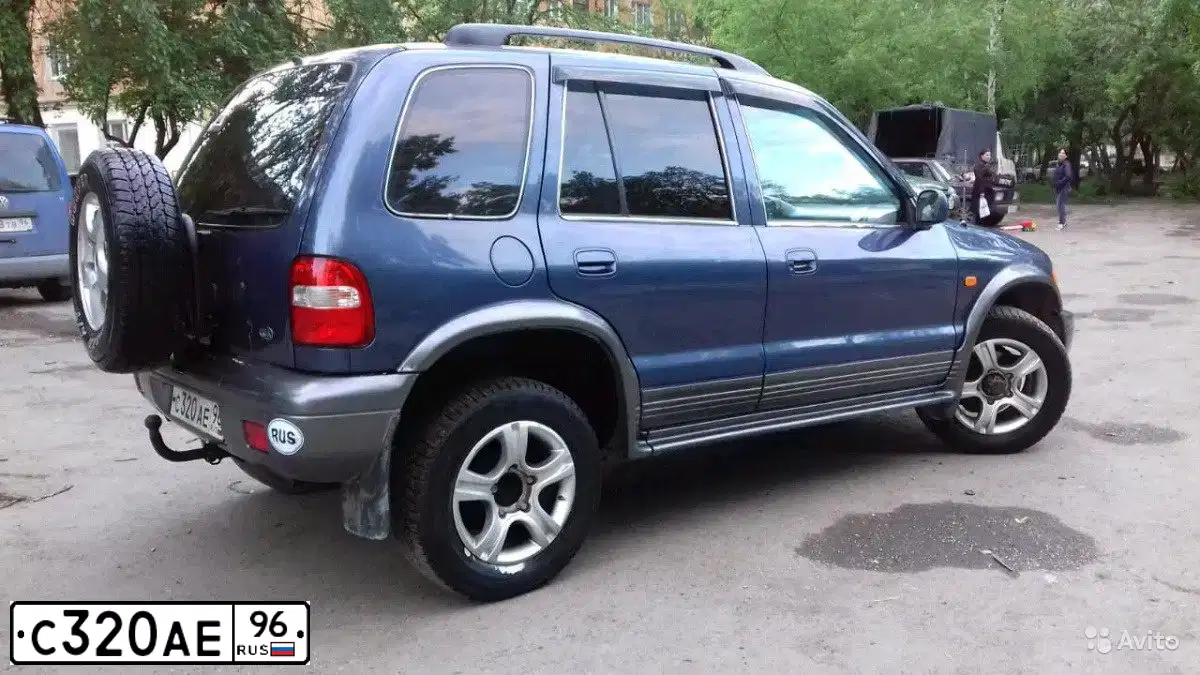 Фото автомобиля KIA SPORTAGE, 2004 — госномер О703ХТ174. Цвет: СИНИЙ
