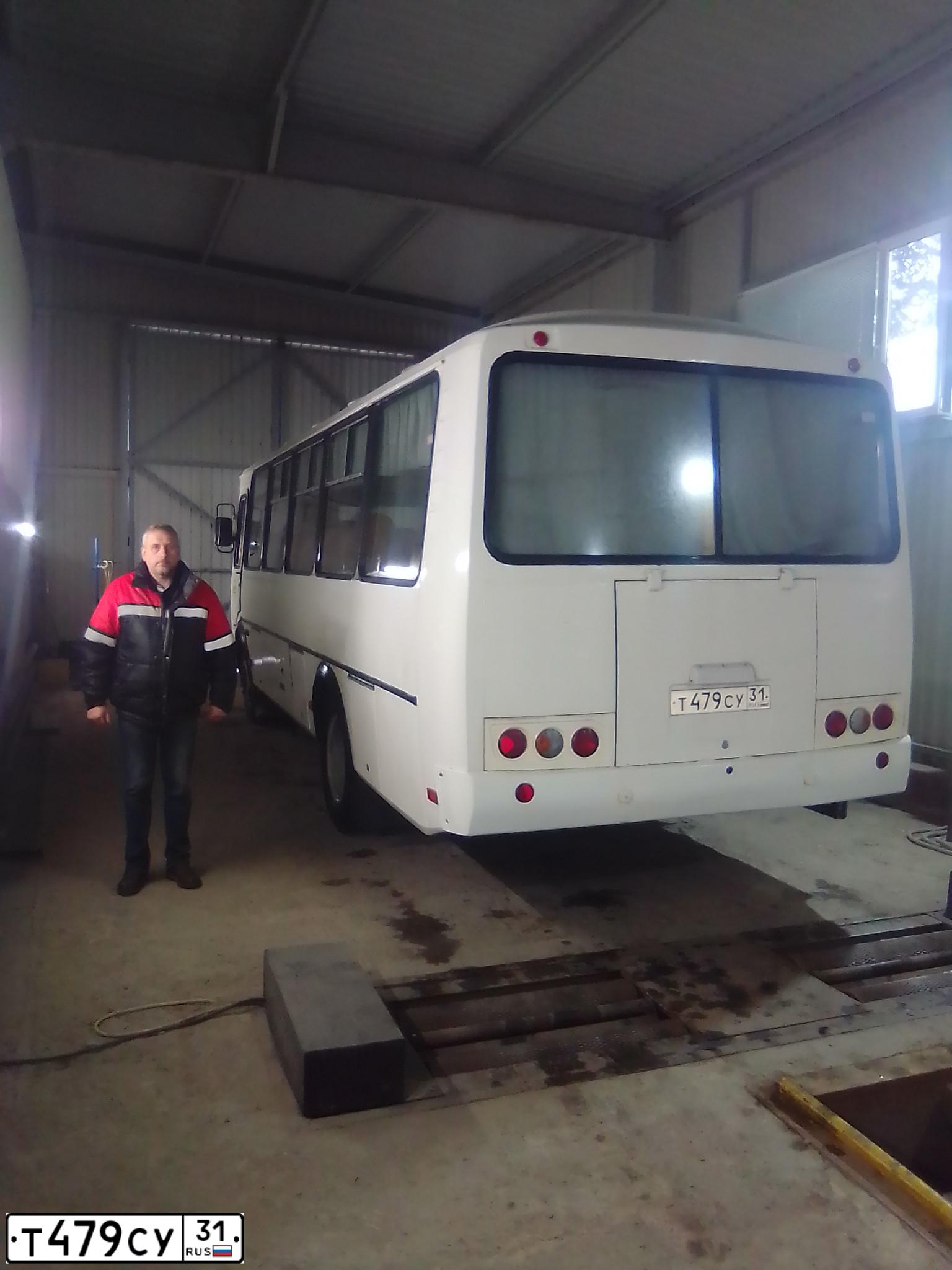 Фото автомобиля PAZ 4234, 2020 — госномер Т479СУ31. Цвет: Белый