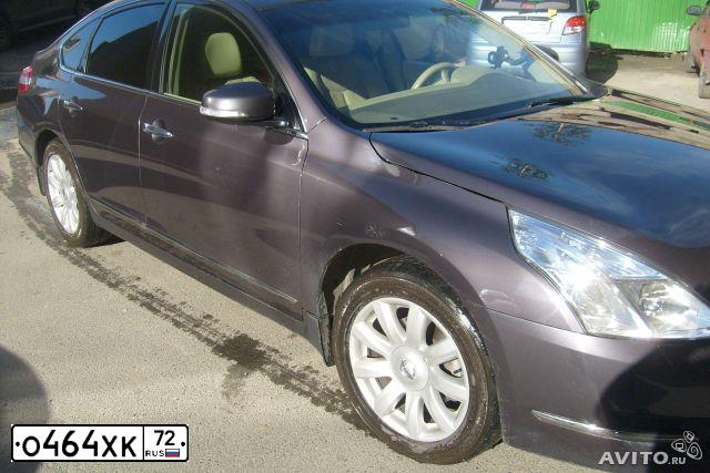 Фото автомобиля NISSAN TEANA, 2011 — госномер О464ХК72. Цвет: СЕРО-СИРЕНЕВЫЙ