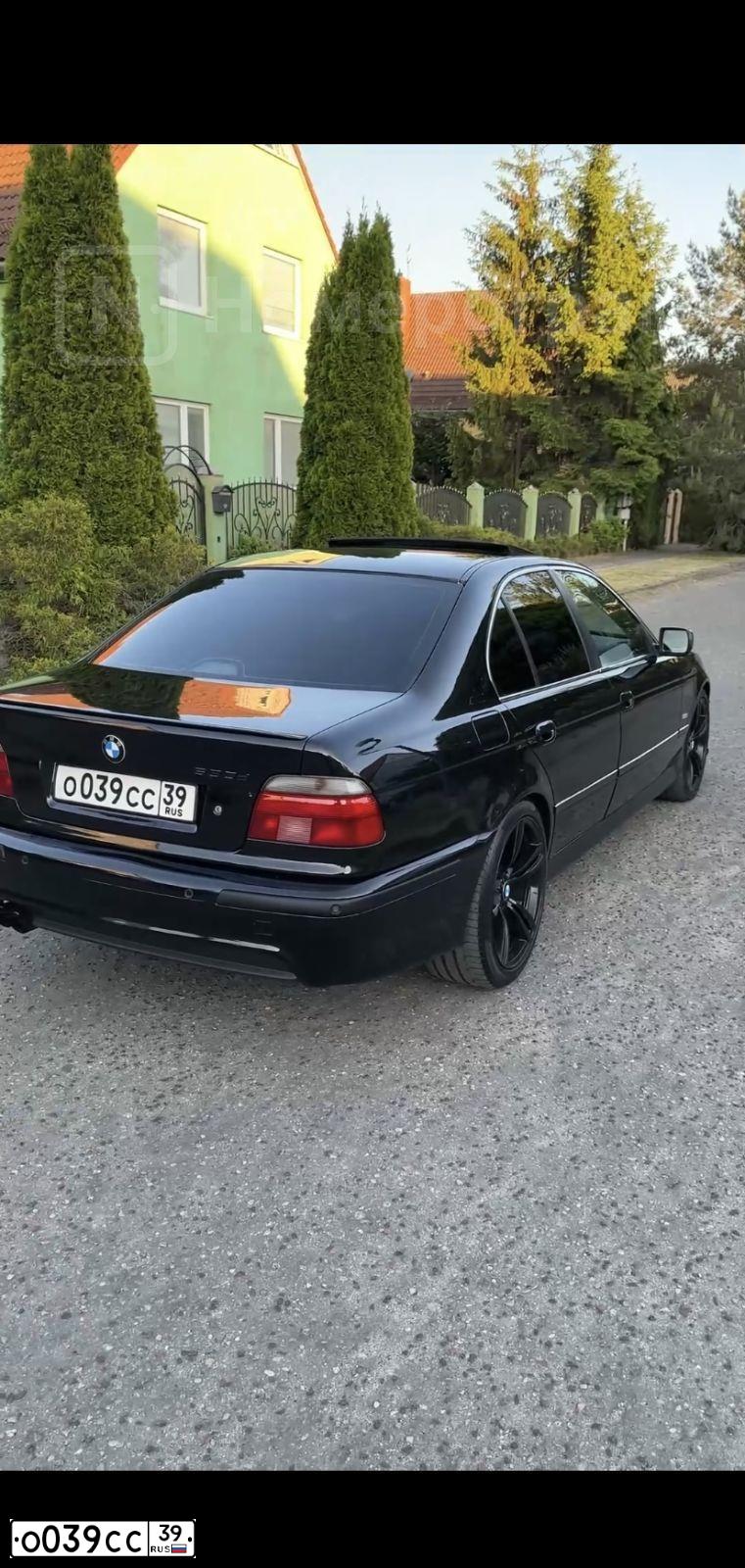 Фото автомобиля BMW SERIE 5, 1999 — госномер С850ТР39. Цвет: ЧЕРНЫЙ