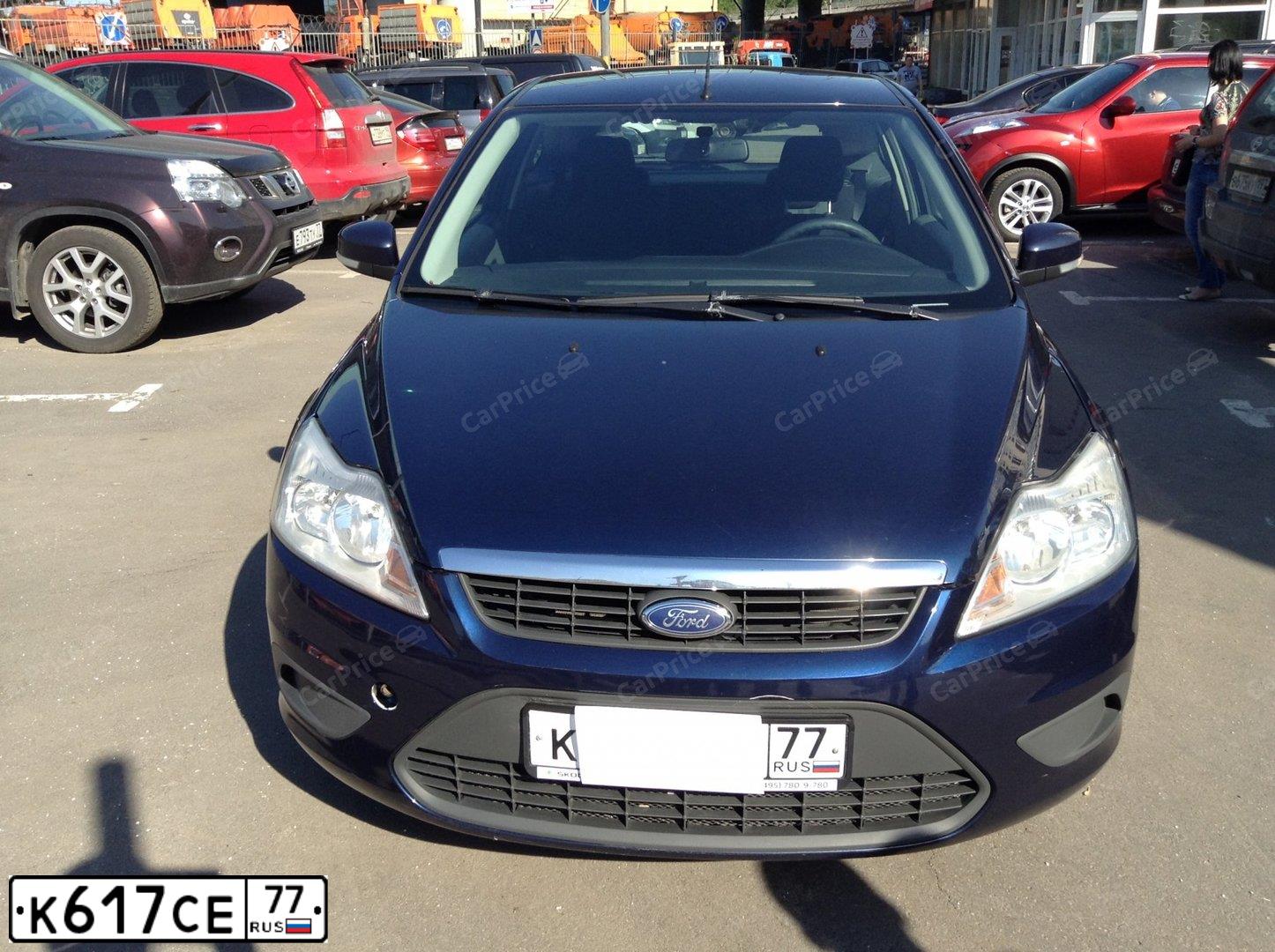 Фото автомобиля FORD FOCUS, 2009 — госномер К617СЕ77. Цвет: СИНИЙ ТЕМНЫЙ