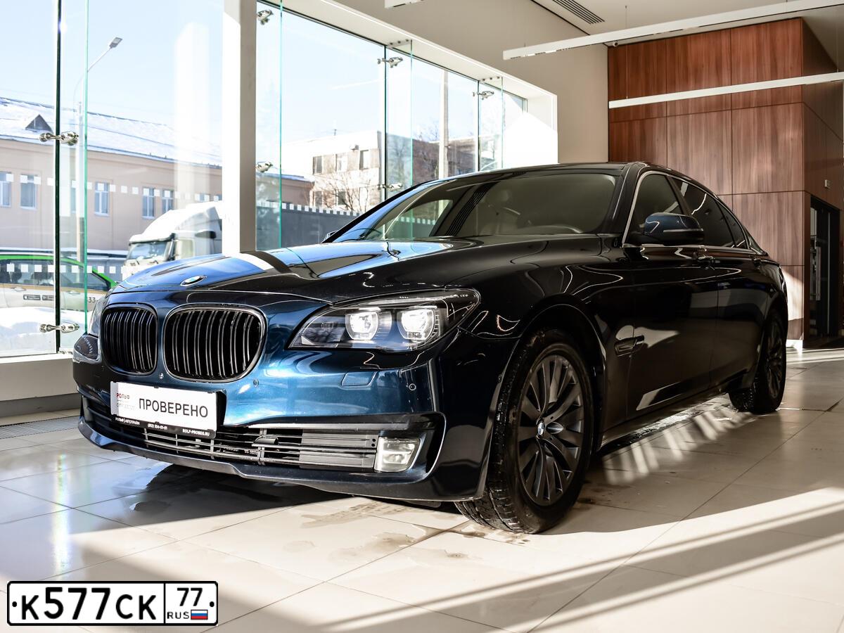 Фото автомобиля BMW SERIE 7, 2012 — госномер С210ОН198. Цвет: синий