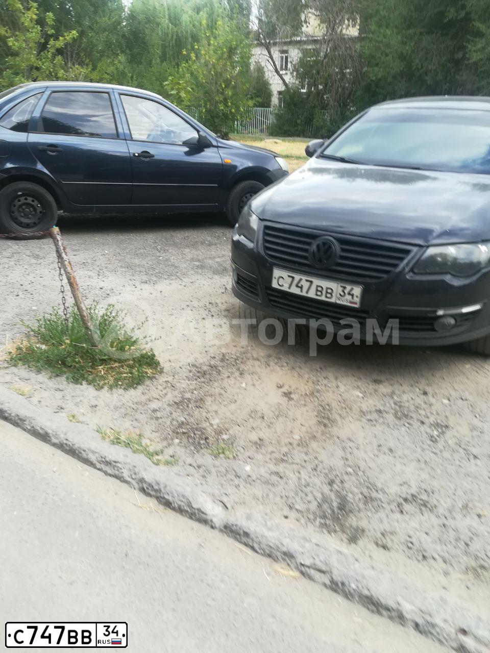 Фото автомобиля VOLKSWAGEN PASSAT, 2007 — госномер С747ВВ34. Цвет: ЧЕРНЫЙ