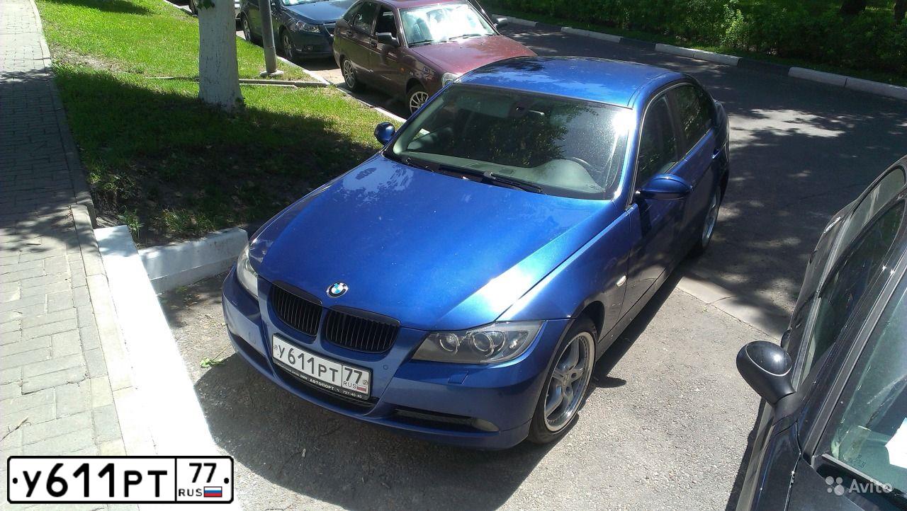 Фото автомобиля BMW SERIE 3, 2008 — госномер Е895ЕК790. Цвет: СИНИЙ