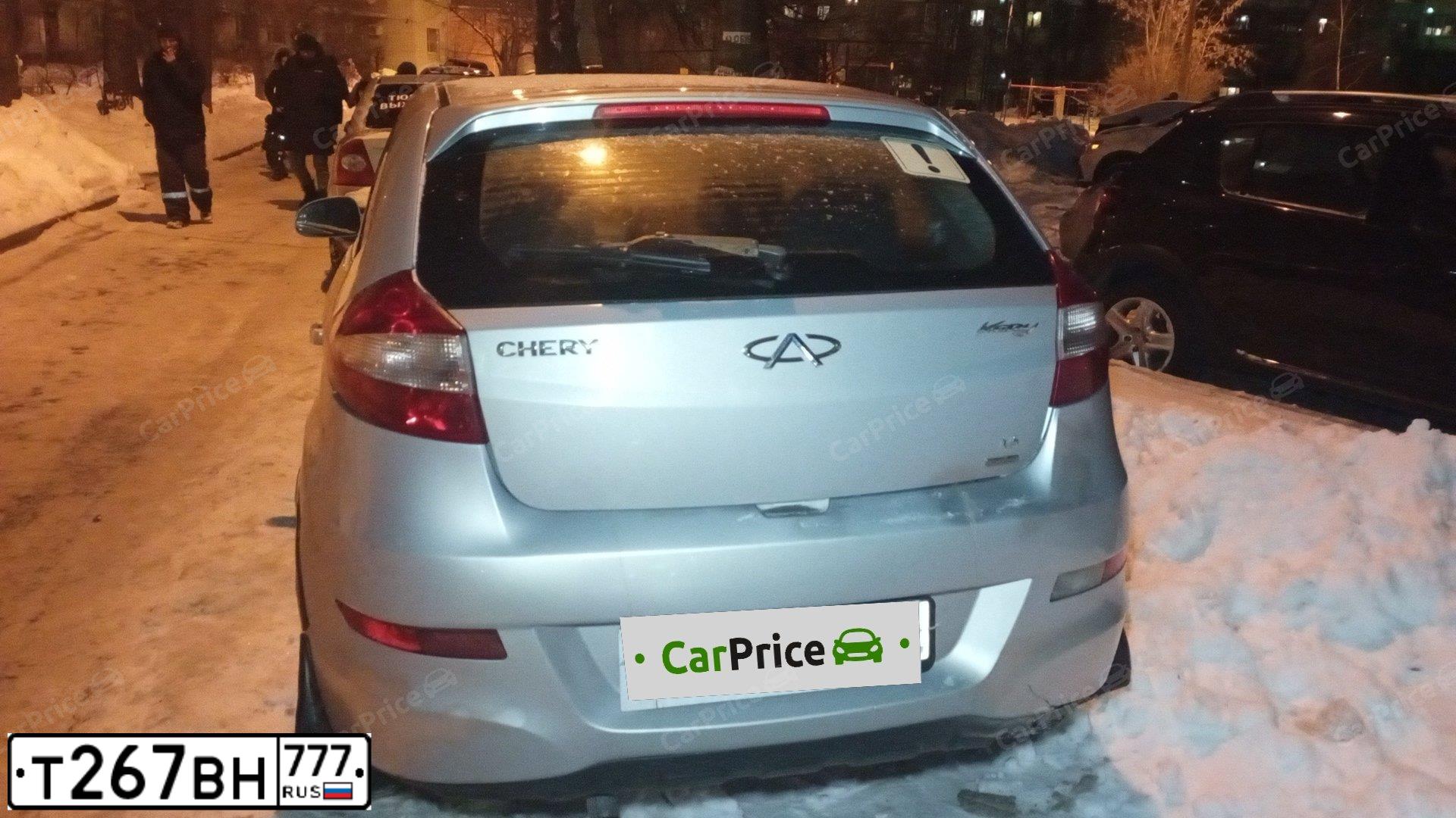 Фото автомобиля CHERY BONUS /A13/, 2013 — госномер В666РС790. Цвет: Серебристый