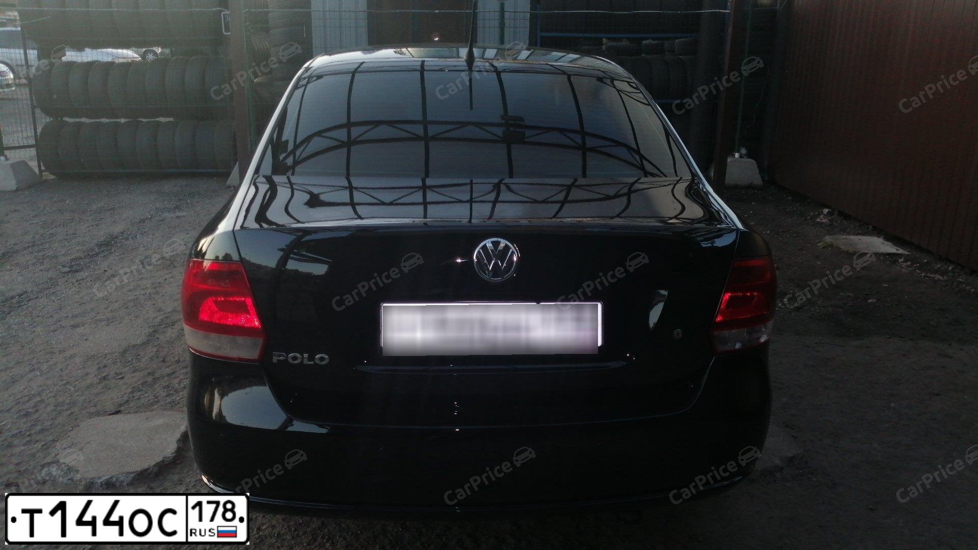 Фото автомобиля VOLKSWAGEN POLO, 2013 — госномер Т144ОС178. Цвет: ЧЕРНЫЙ