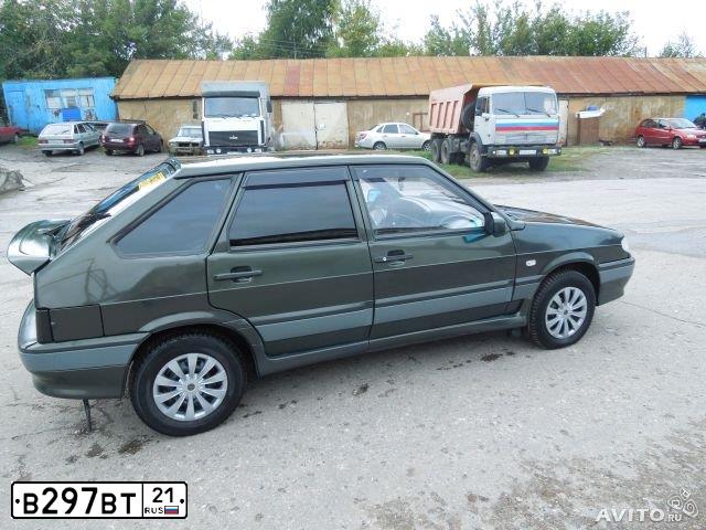 Фото автомобиля LADA 2114 SAMARA, 2006 — госномер В297ВТ21. Цвет: ЗОЛОТИСТЫЙ ТЕМНО-ЗЕЛЕНЫЙ