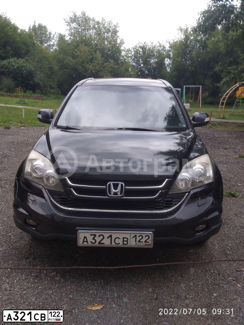 Фото автомобиля HONDA CR-V, 2011 — госномер Т407РС102. Цвет: ЧЕРНЫЙ